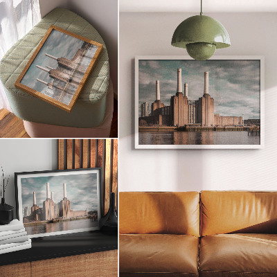 Plakat mit Motiv Industriearchitektur