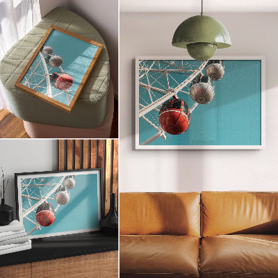 Wandposter mit Motiv eines Mühlrads