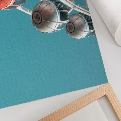 Wandposter mit Motiv eines Mühlrads