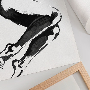 Poster bilder Schwarzer und weißer Körper