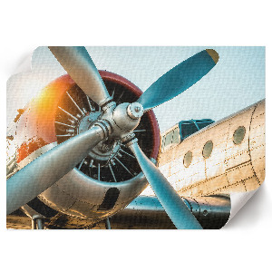 Plakat mit Details eines Flugzeugs