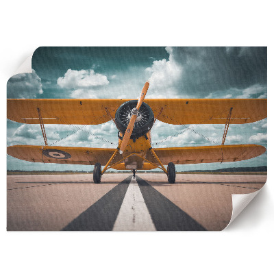 Poster mit Druck eines startenden Flugzeugs