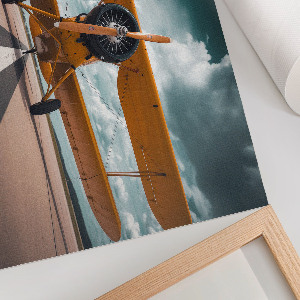 Poster druck Ein Flugzeug startet