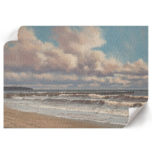 Wandposter mit Küstenlandschaft