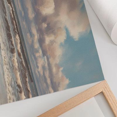 Wandposter mit Küstenlandschaft