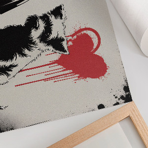 Poster Kind und Hund