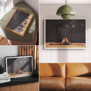 Plakat Sterne in der Nacht