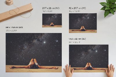 Plakat „Sterne in der Nacht
