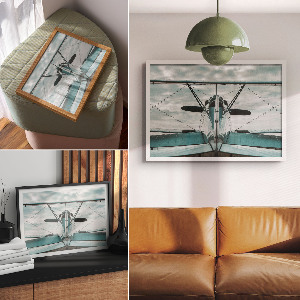 Wandposter Klassisches Flugzeug
