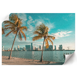 Poster mit tropischer Landschaft