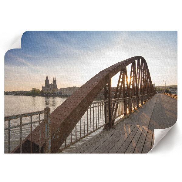 Poster Die Brücke am Abend