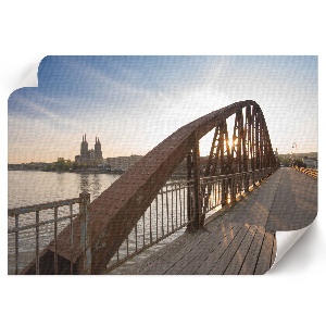 Poster Die Brücke am Abend