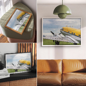 Wandposter Oldtimer-Flugzeug