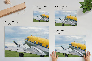 Wandposter Oldtimer-Flugzeug