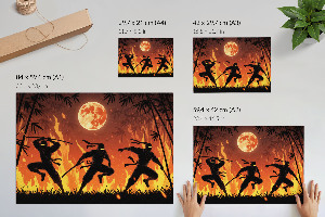 Poster druck Nacht-Ninjas