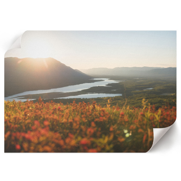 Plakat mit Motiv "Bergwesten"