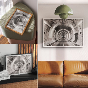 Poster druck Moderner Tunnel