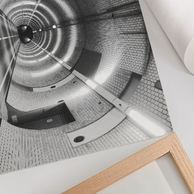 Poster mit Motiv 'Moderner Tunnel' als Kunstdruck