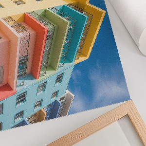 Poster Bunte Gebäude