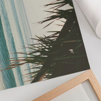 Wandposter mit Surfer auf einer Welle