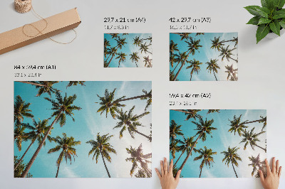 Poster mit exotischem Motiv