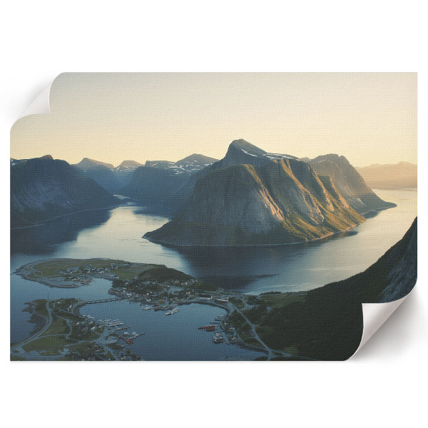 Poster mit Motiv "Gebirgsfjorde"
