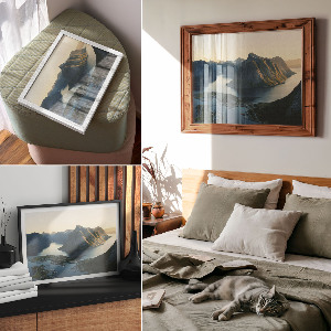 Poster Gebirgsfjorde