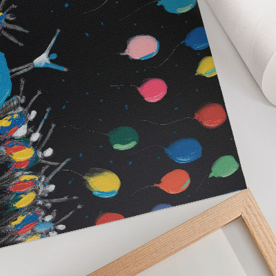 Plakat „Farbenfrohe Freude