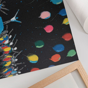 Plakat Farbenfrohe Freude