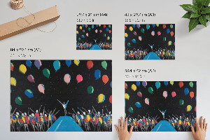 Plakat Farbenfrohe Freude