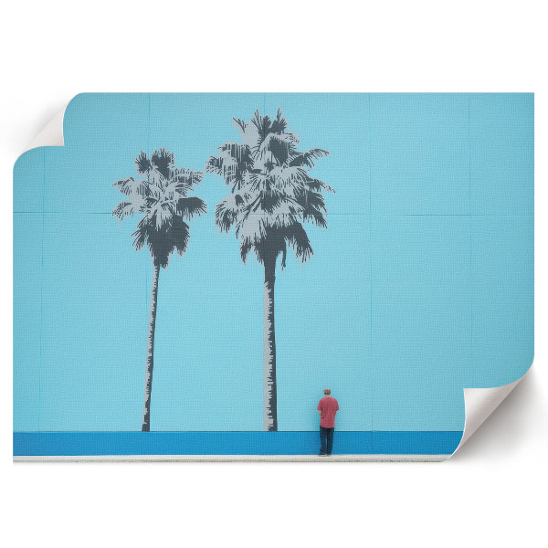 Poster druck Zwei Palmen