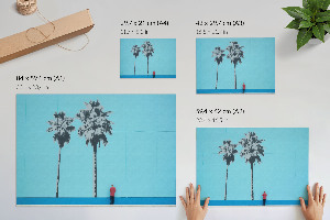 Poster druck Zwei Palmen