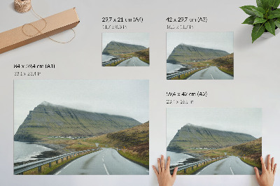 Poster mit Motiv der Bergstraße