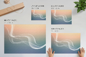 Poster bilder Pastellwellen
