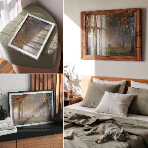 Wandposter Waldallee