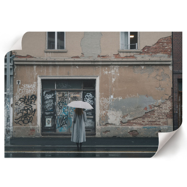 Poster mit Druck einer Straßenszene