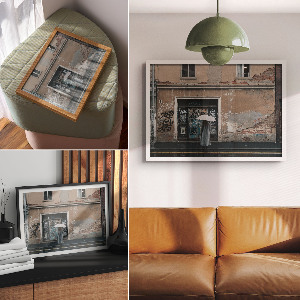 Poster druck Straßenszene