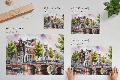 Plakat mit urbaner Atmosphäre