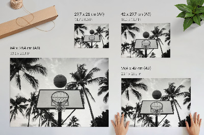 Wandposter mit Motiv zum Thema Sportbegeisterung