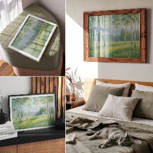 Poster bilder Idyllische Landschaft