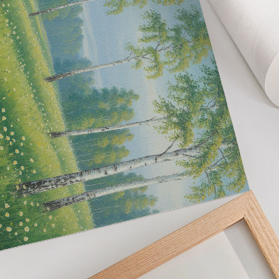 Poster mit idyllischer Landschaft
