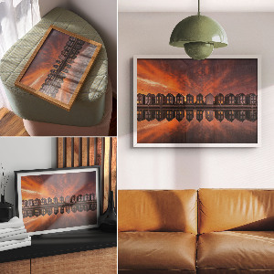 Poster Westliche Ferienhäuser