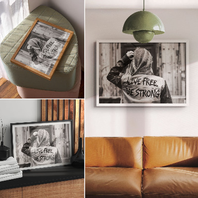 Wandposter mit starker Botschaft