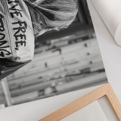 Wandposter mit starker Botschaft