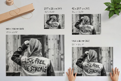 Wandposter mit starker Botschaft