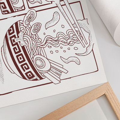 Poster mit Bild, gerahmte Illustration