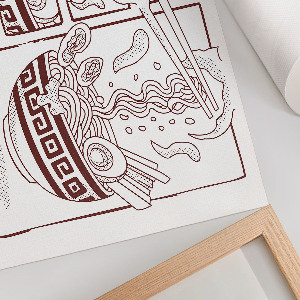 Poster bilder Ramen-Illustration