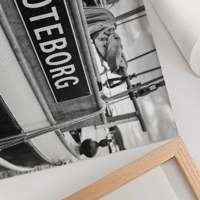Poster mit Motiv von Łódź und Göteborg