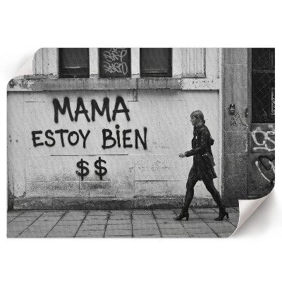 Plakat mit Graffiti-Motiv einer Straße