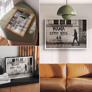 Plakat Graffiti-Straße